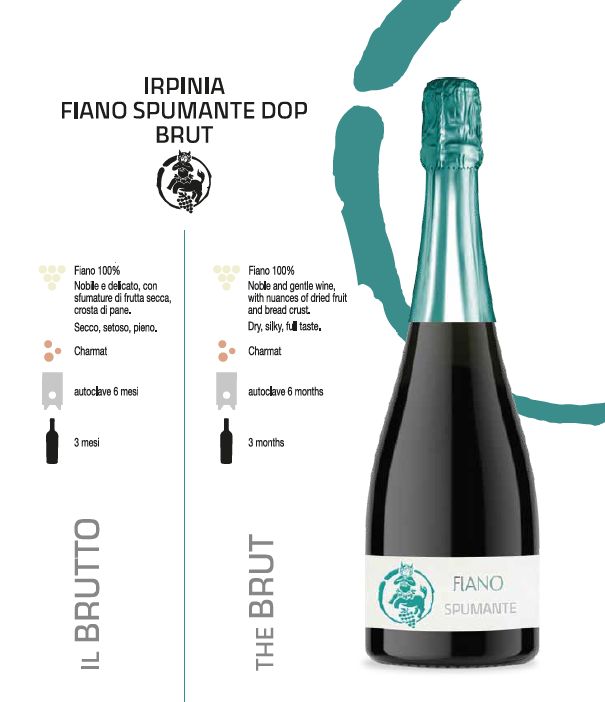 VINO SPUMANTE IRPINIA FIANO BRUT DOP - 75CL - VIGNE IRPINE
