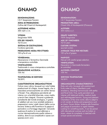VINO ROSSO GNAMO COLDIBACCO IGT - 75CL - CANTINE CECCONI