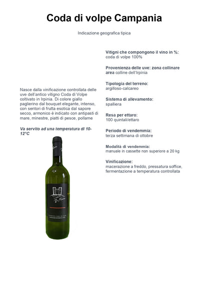 WEISSWEIN FIANO DI AVELLINO DOCG - 75CL - COLLINE DEL SOLE