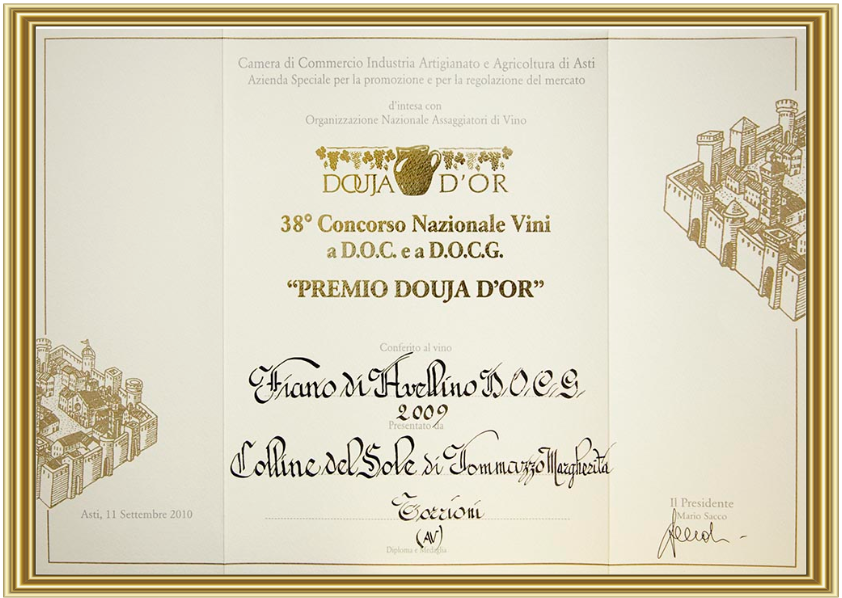 VINO BIANCO FIANO DI AVELLINO DOCG - 75CL - COLLINE DEL SOLE