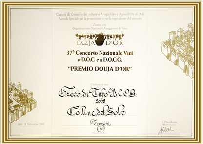 VINO BIANCO GRECO DI TUFO DOCG - 75CL - COLLINE DEL SOLE