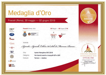 VINO BIANCO IRPINIA FALANGHINA DOC - 75CL - COLLINE DEL SOLE