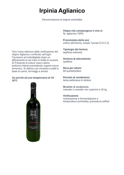 IRPINIA ALIANICO DOC - 75CL - CANTINA DI MARCO