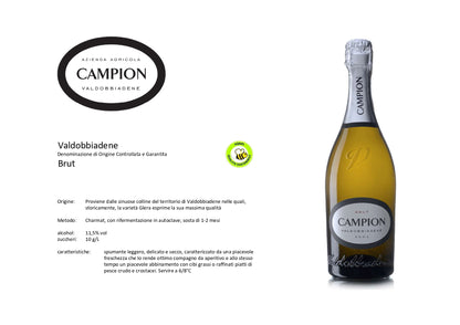 Prosecco Valdobbiadene Brut DOCG - 75CL - CAMPION