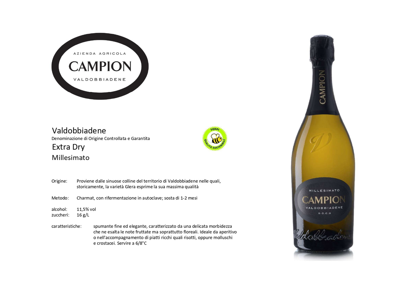 Falanghina Extra Dry Sparkling Wine