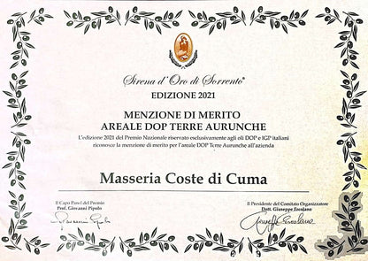 VINO SPUMANTE BIANCO ASPRINIO BRUT - 75CL - MASSERIA COSTE DI CUMA