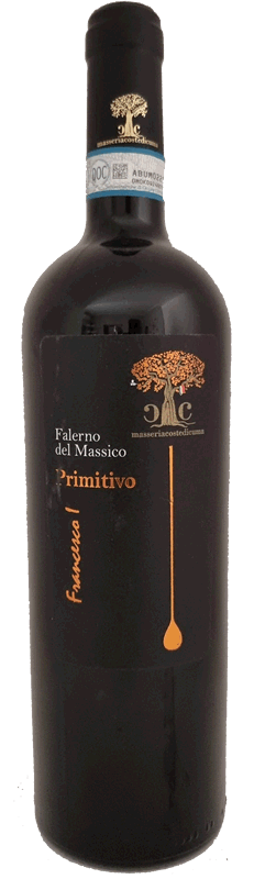 VINO ROSSO FALERNO DEL MASSICO PRIMITIVO ROSSO D.O.P - 75CL - MASSERIA COSTE DI CUMA