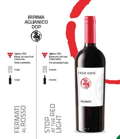 VINO ROSSO IRPINIA AGLIANICO DOP - 75CL - VIGNE IRPINE
