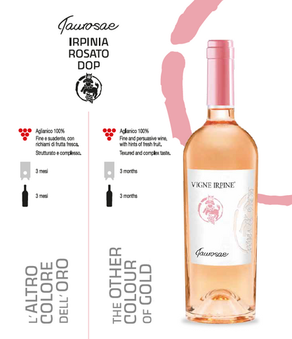 VINO ROSATO TAUROSAE IRPINIA ROSATO DOP - 75CL - VIGNE IRPINE