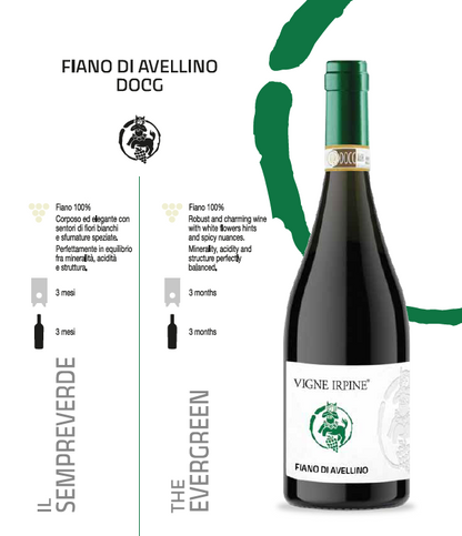 VINO BIANCO FIANO DI AVELLINO DOCG - 75CL - VIGNE IRPINE