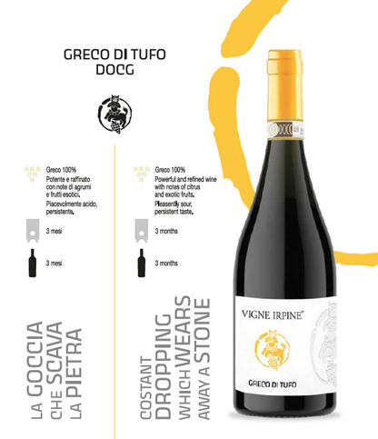 VINO BIANCO - GRECO DI TUFO DOCG - 75CL - VIGNE IRPINE