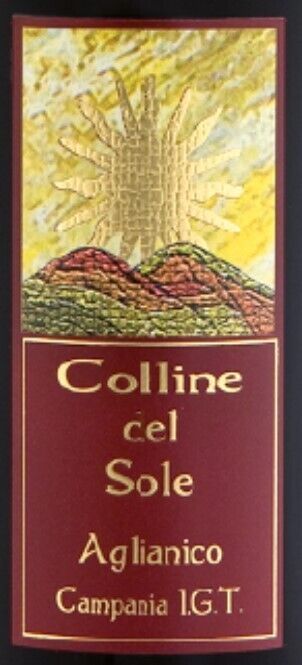 VINO ROSSO AGLIANICO CAMPANIA IGT - 75CL - COLLINE DEL SOLE